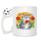 Кружка с футбольным мячиком