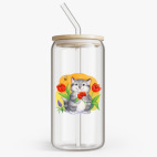 Банка с бамбуковой крышкой