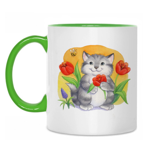 Кружка с принтом Кот-котофеич