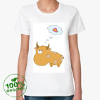 Женская футболка органик