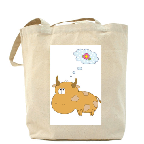 Сумка шоппер с принтом Cow-cow