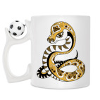 Кружка с футбольным мячиком
