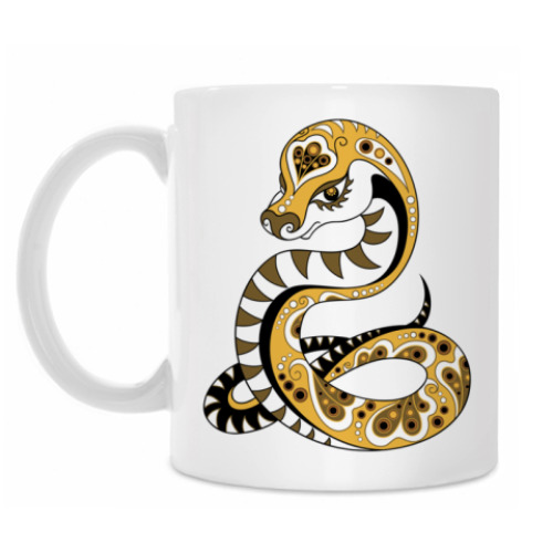 Кружка с принтом Змея