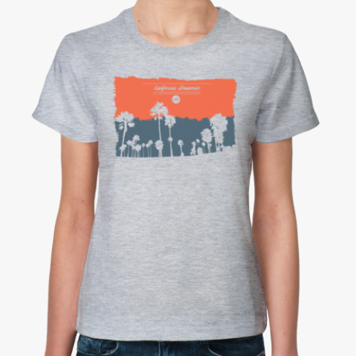 Женская футболка Город в Калифрнии (USA)
