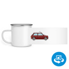 Кружка металлическая белая (круговая запечатка)