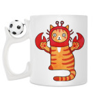 Кружка с футбольным мячиком