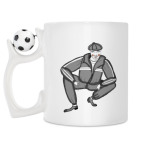 Кружка с футбольным мячиком