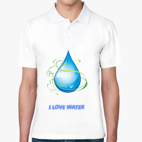 Рубашка поло Люблю воду