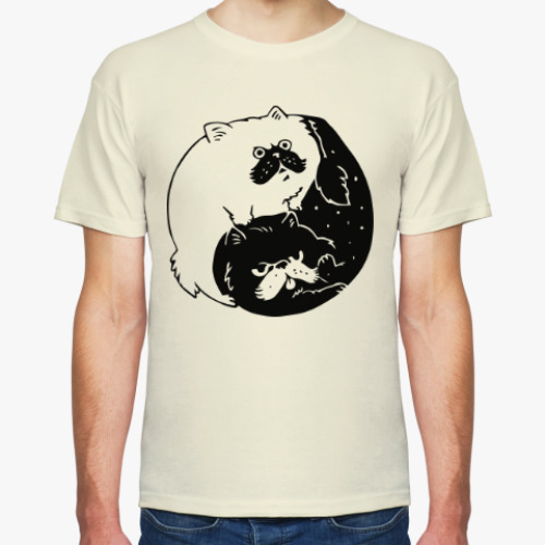 Футболка с принтом Инь и ян