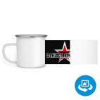 Кружка металлическая белая (круговая запечатка)