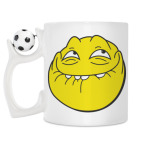 Кружка с футбольным мячиком