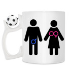 Кружка с футбольным мячиком