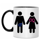 Кружка двухцветная