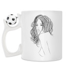 Кружка с футбольным мячиком