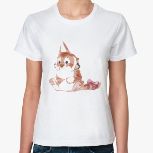 Классическая футболка с принтом   "Тиграша"