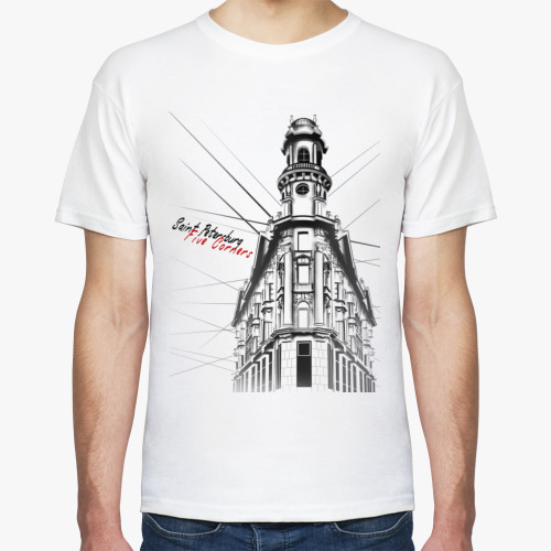 Футболка с принтом САНКТ-ПЕТЕРБУРГ. ПЯТЬ УГЛОВ