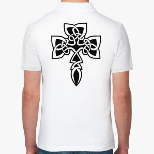 Рубашка поло с принтом Кельтский Крест