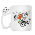 Кружка с футбольным мячиком