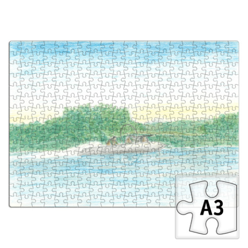 Пазл с принтом Рейд в джунглях