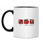 Кружка двухцветная