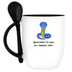 Кружка с ложкой