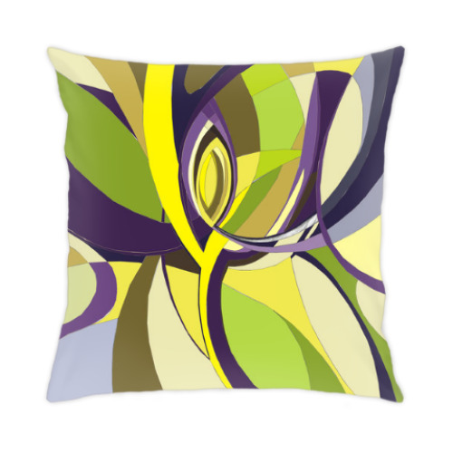 Подушка с принтом Абстрактный рисунок