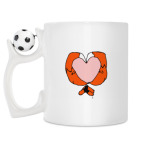 Кружка с футбольным мячиком
