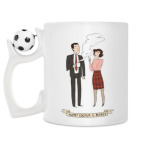 Кружка с футбольным мячиком