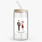 Банка с бамбуковой крышкой