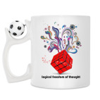 Кружка с футбольным мячиком