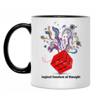 Кружка двухцветная