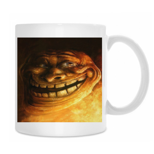 Кружка с принтом Тролл фейс