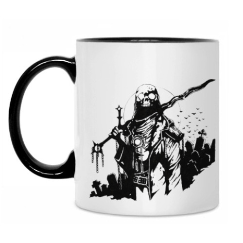 Кружка с принтом Восставший  воин