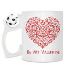 Кружка с футбольным мячиком