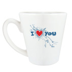 Кружка латте (360 мл) I LOVE YOU