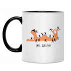 Кружка двухцветная