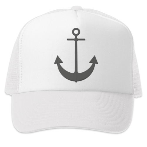 Кепка-тракер с принтом Якорь
