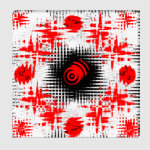 Черно красная абстракция