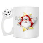 Кружка с футбольным мячиком