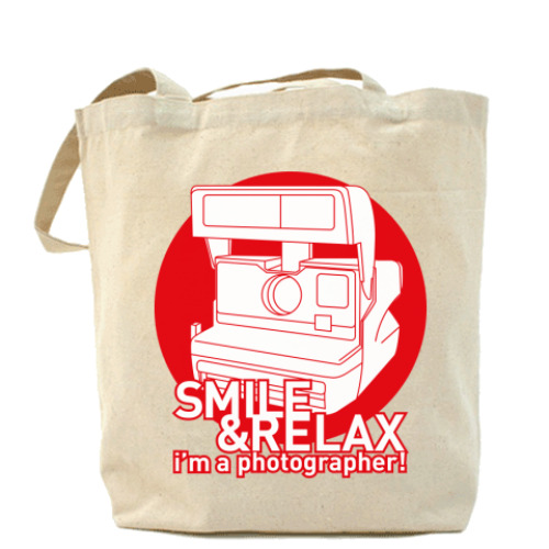 Сумка шоппер с принтом Smile & Relax