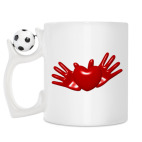 Кружка с футбольным мячиком