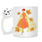 Кружка с футбольным мячиком