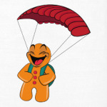 Пряничный человечек прыжок с парашютом