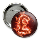 Значок 75 мм   Фунт