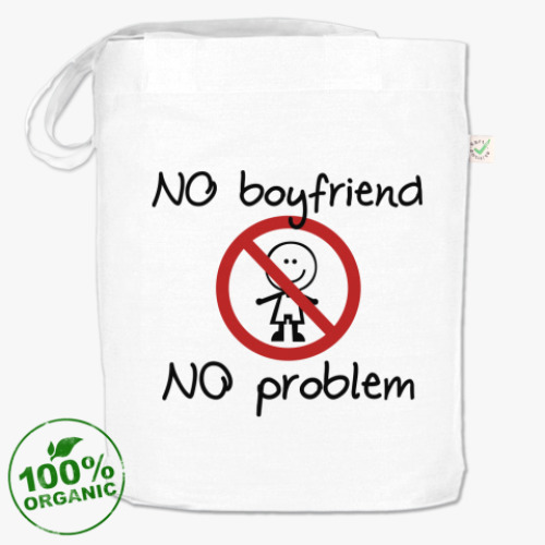 Сумка шоппер с принтом NO problem