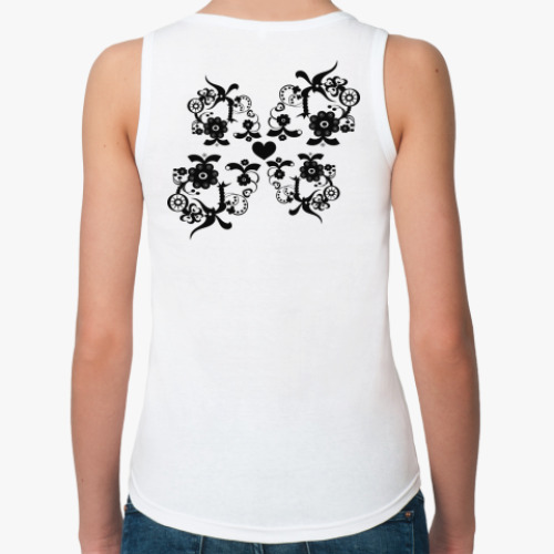 Женская майка с принтом узоры