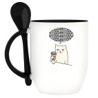 Кружка с ложкой