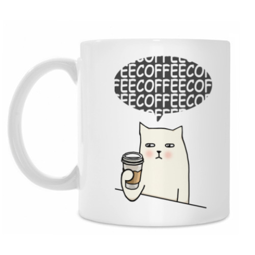 Кружка COFFEE COFFEE КОФЕ КОФЕ КОТ
