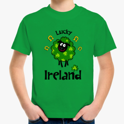 Детская футболка с принтом Lucky Ireland