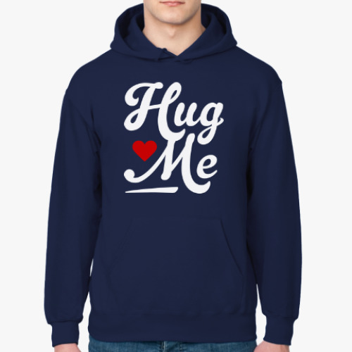Толстовка худи с принтом Hug me